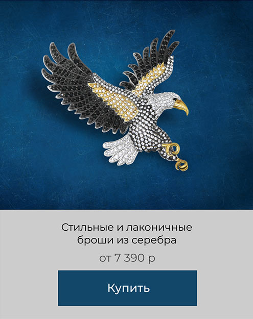 броши из серебра
