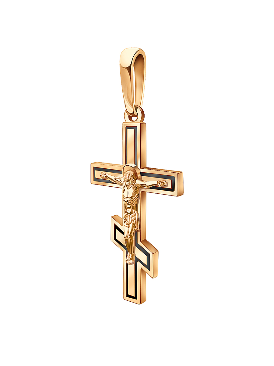 Крест мужской православный золотой 585 нательный 