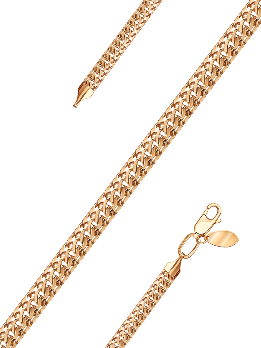 Браслет золотой 585 широкий 5 мм 