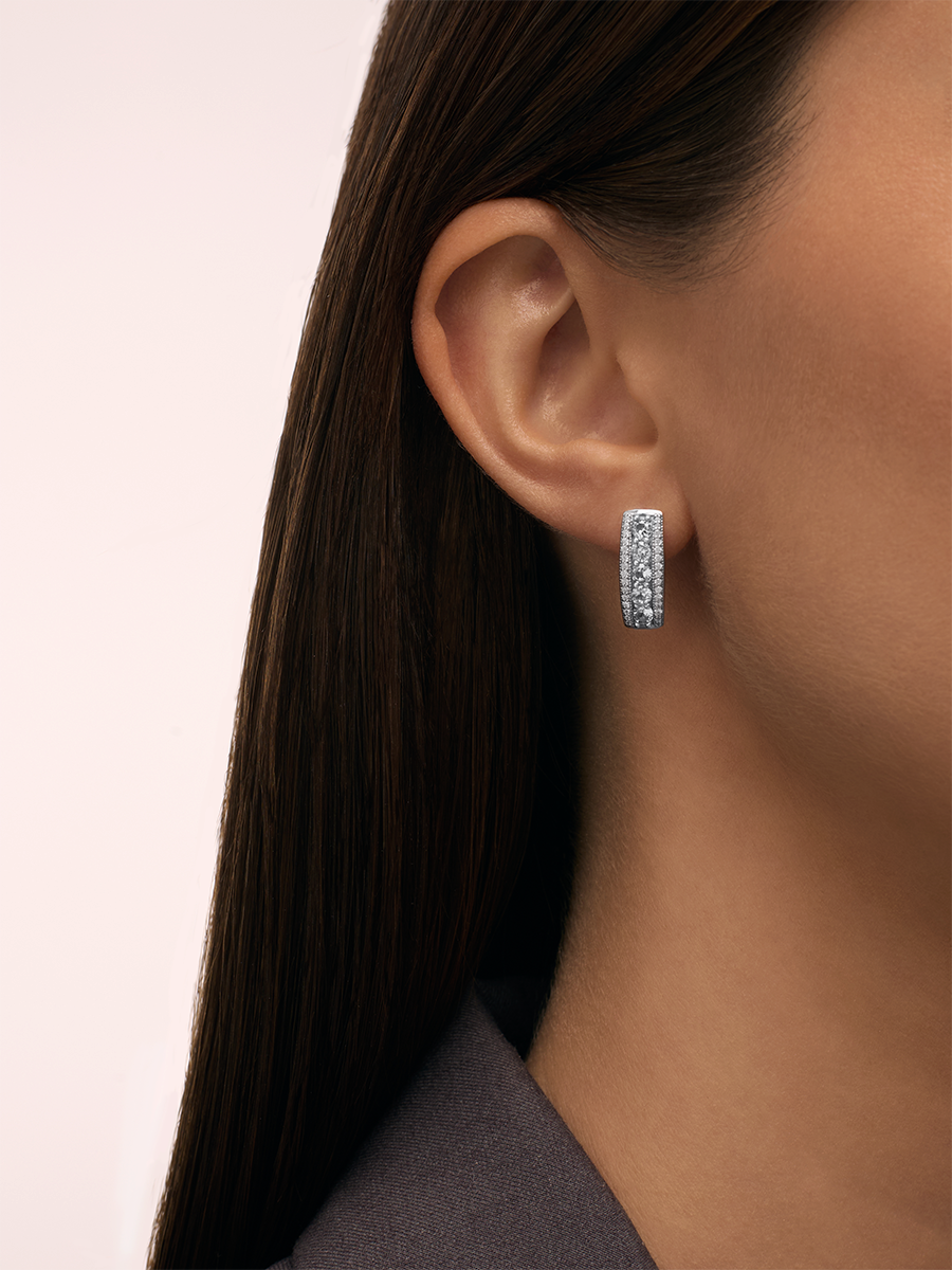 Серьги серебряные 925 с фианитами