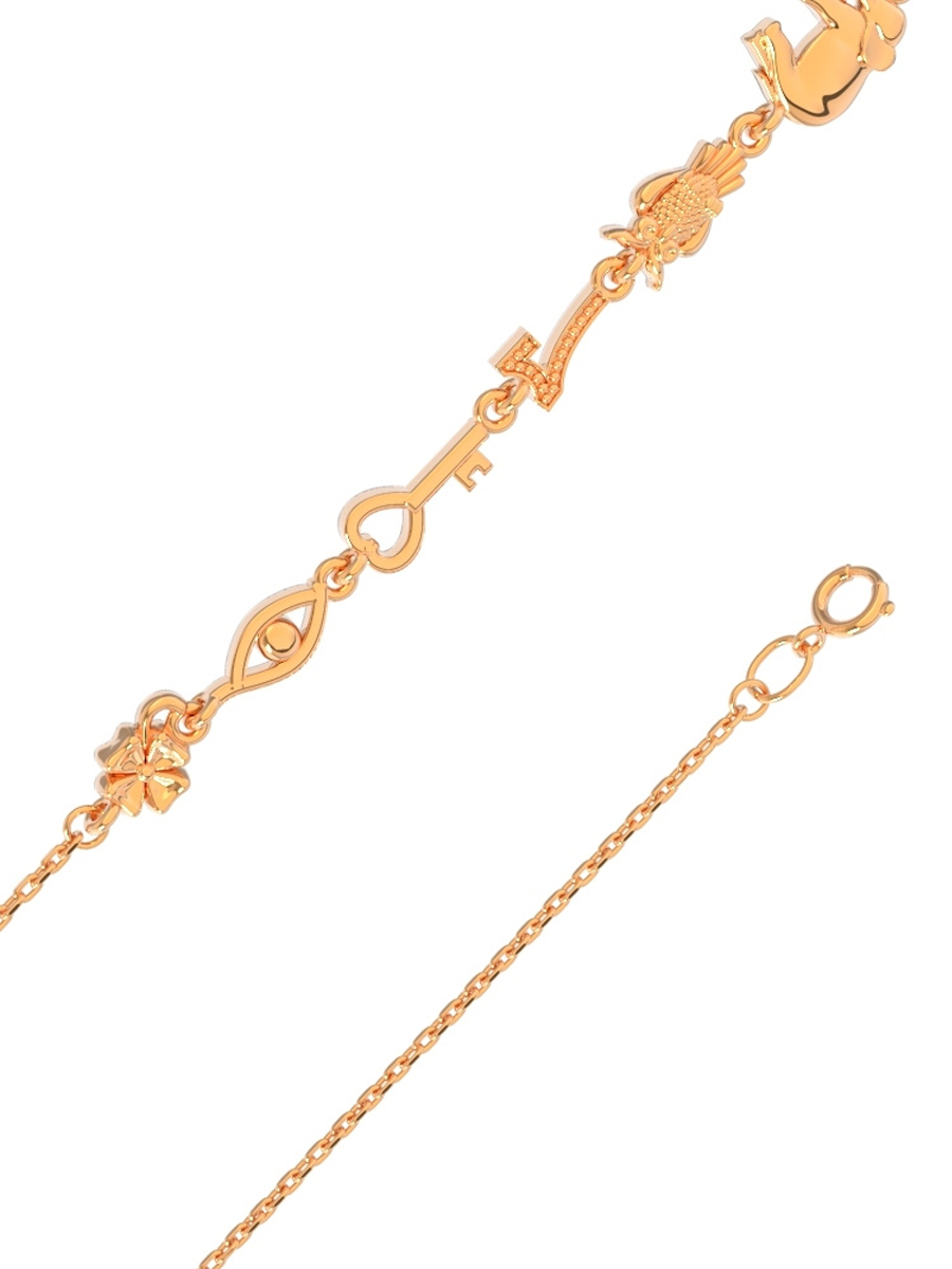 Браслет золотой 585 счастье 