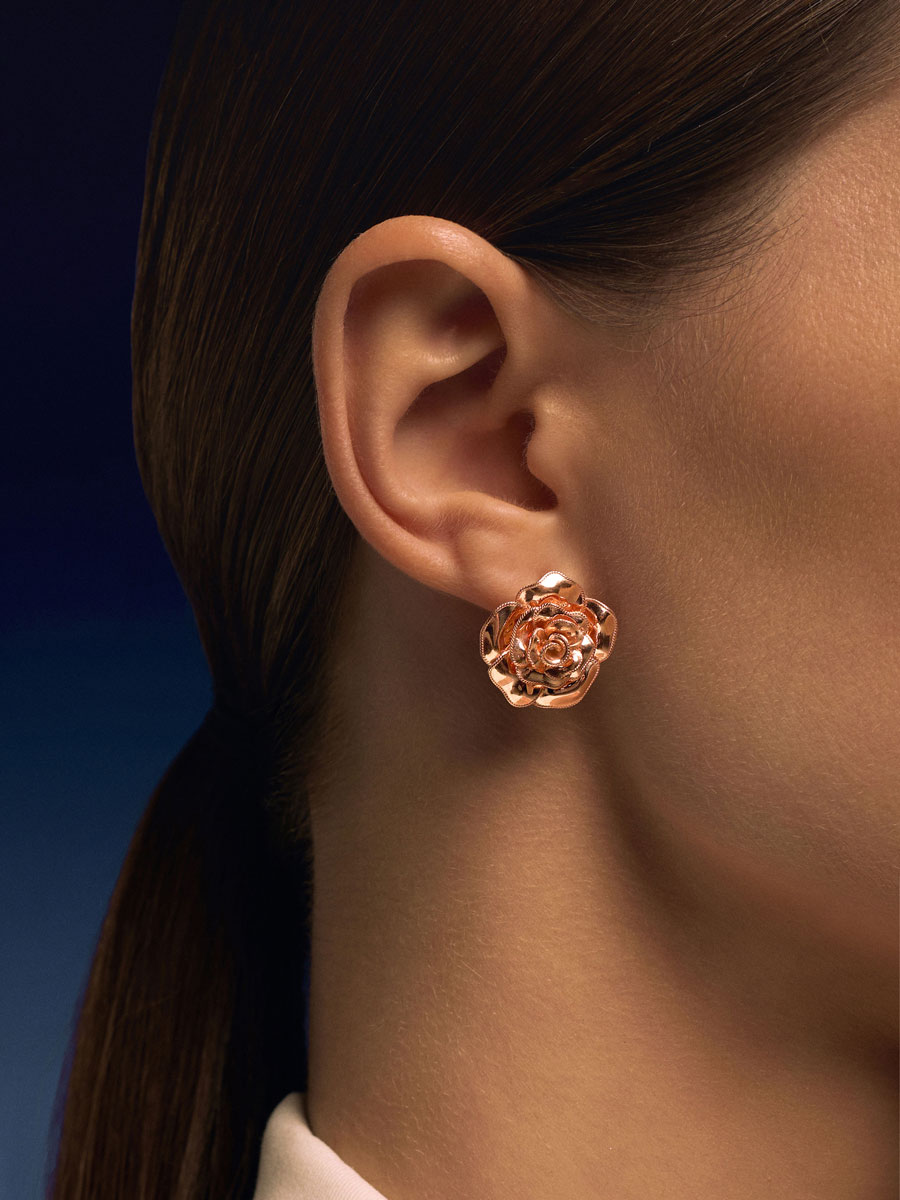 Серьги розы серебряные 925 золочение 