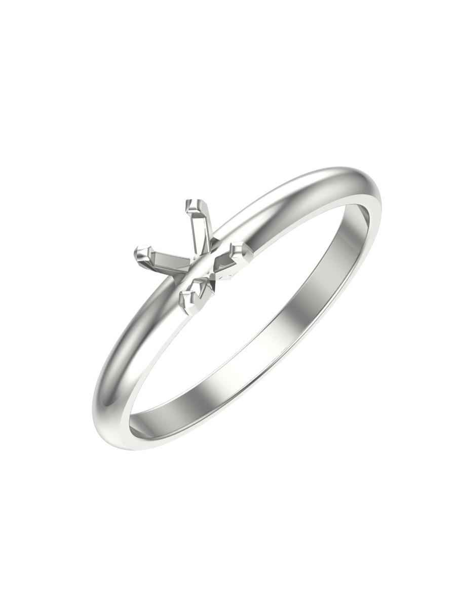 Оправа из белого золота 585 для кольца