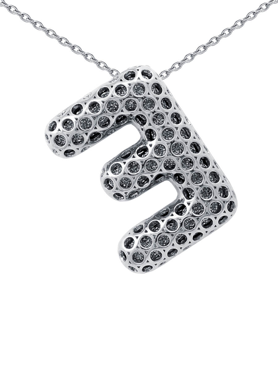 Подвеска серебряная 925 буква Е 