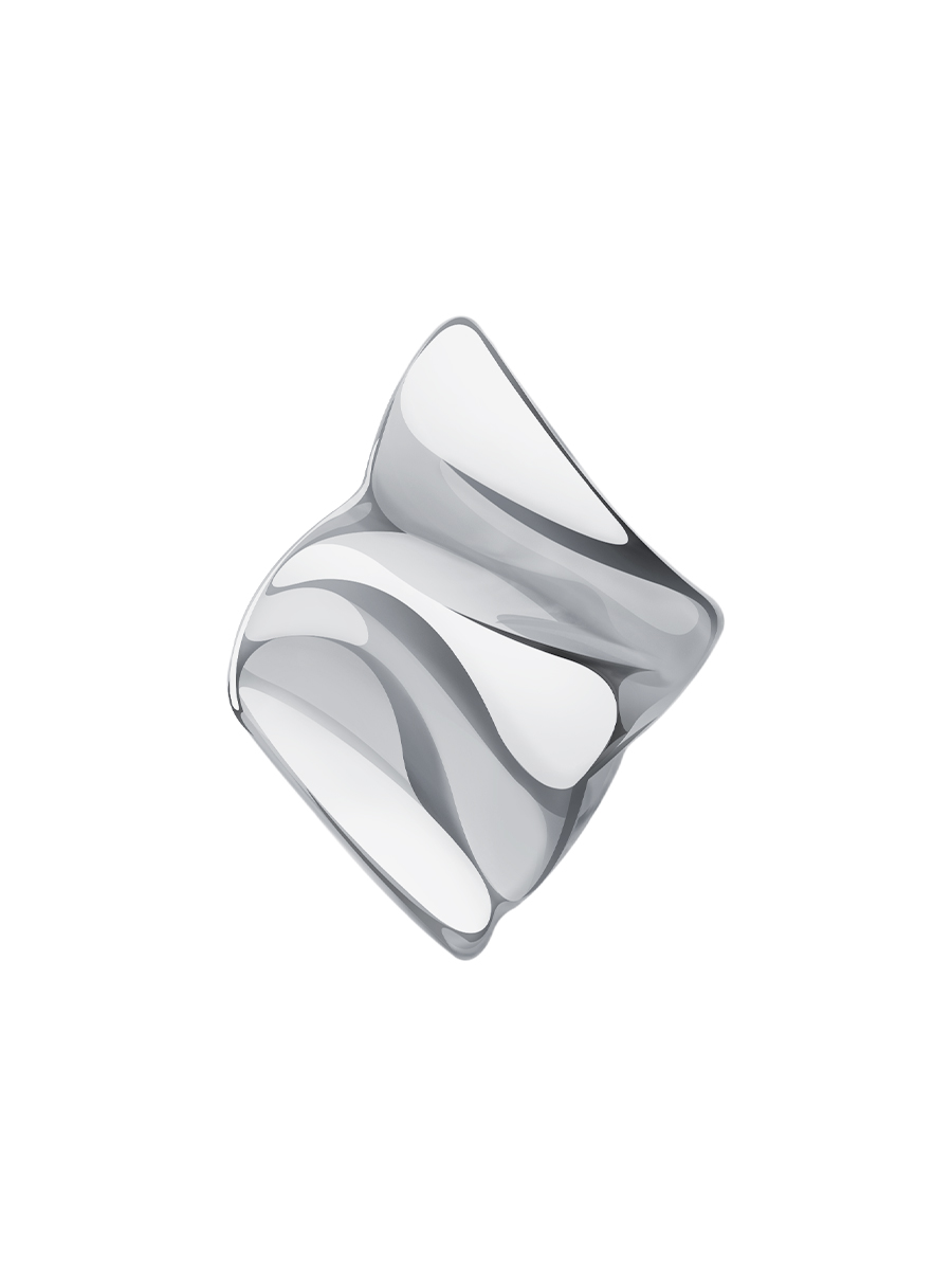 Подвеска серебряная 925 мятый металл 