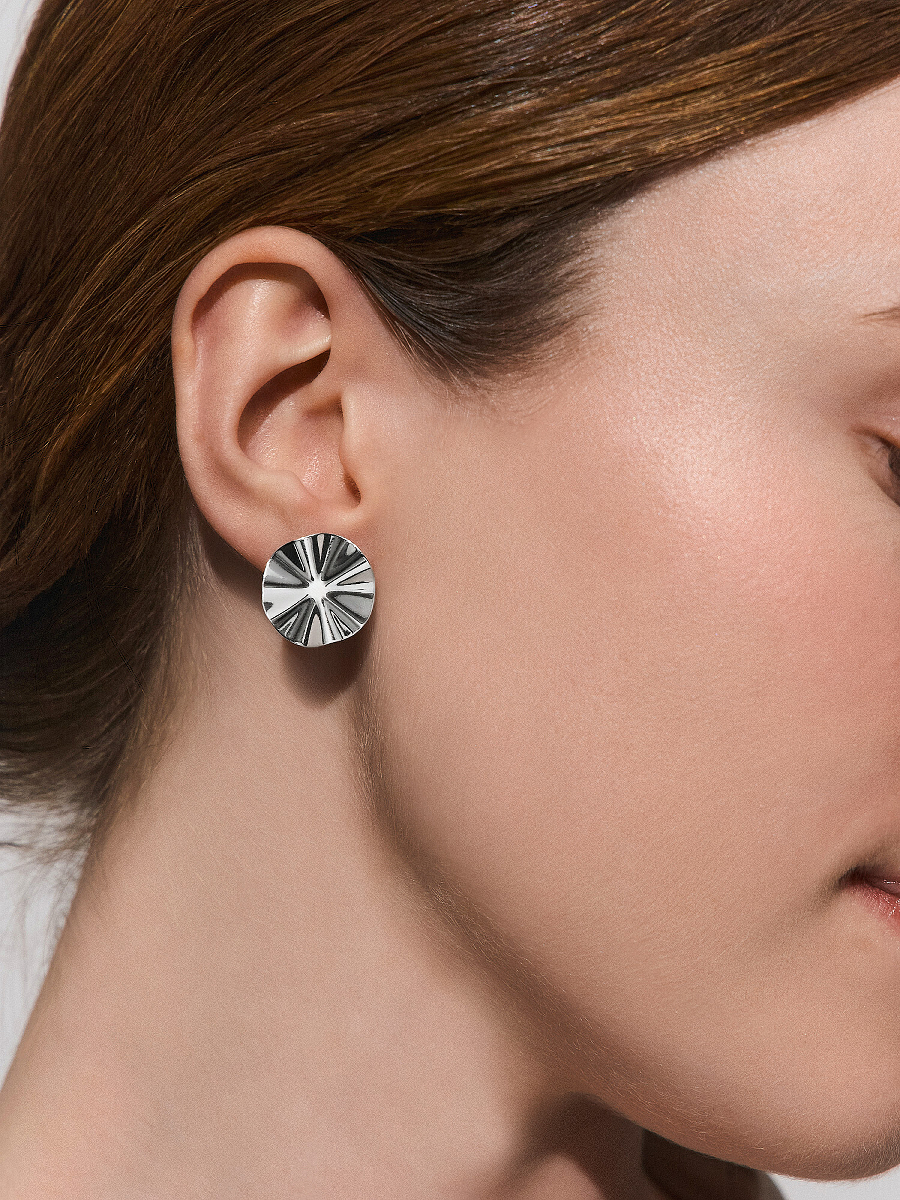Серьги серебряные 925 без камней