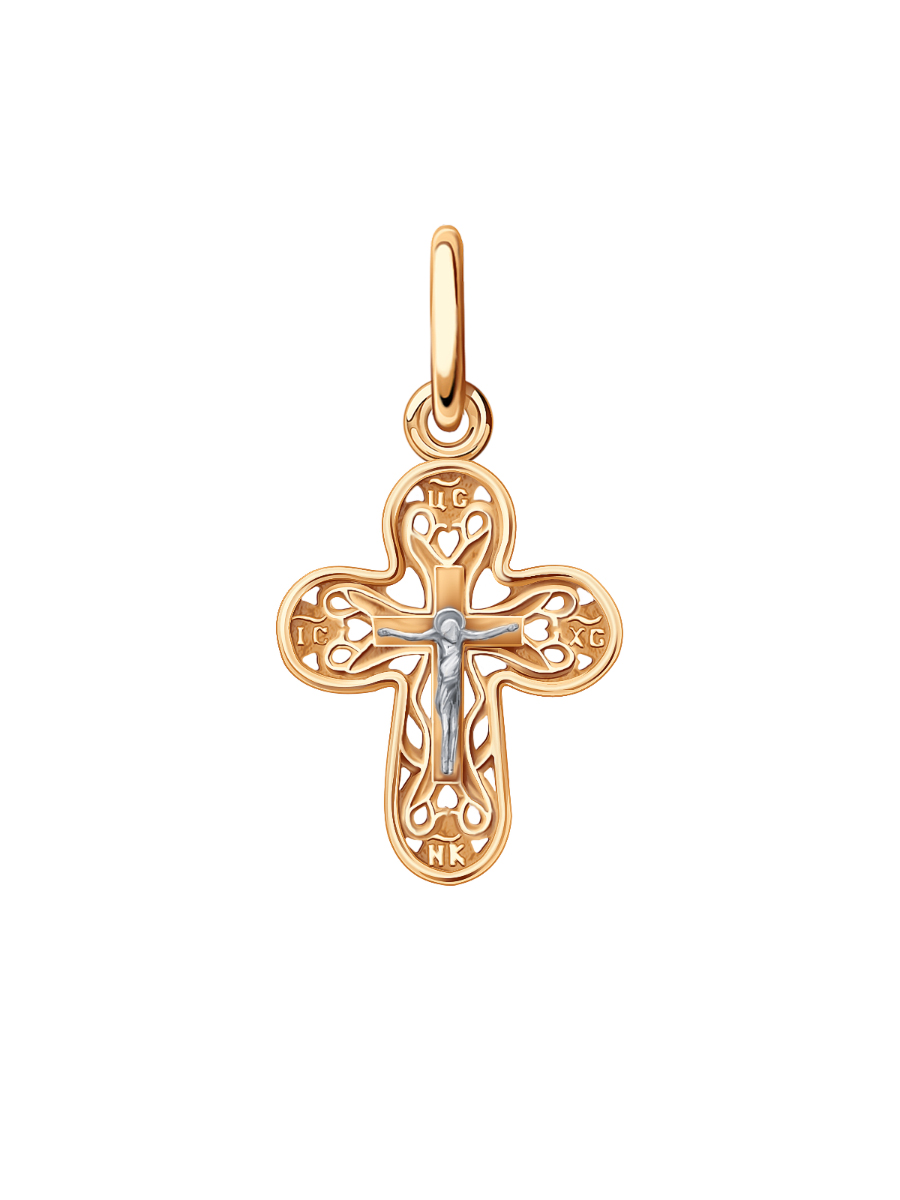 Крест православный золотой 585