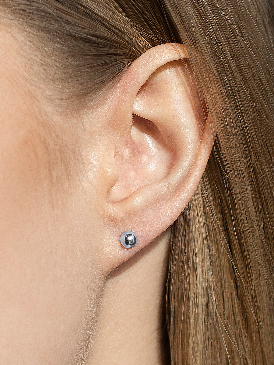 Серьги пусеты серебряные 925 