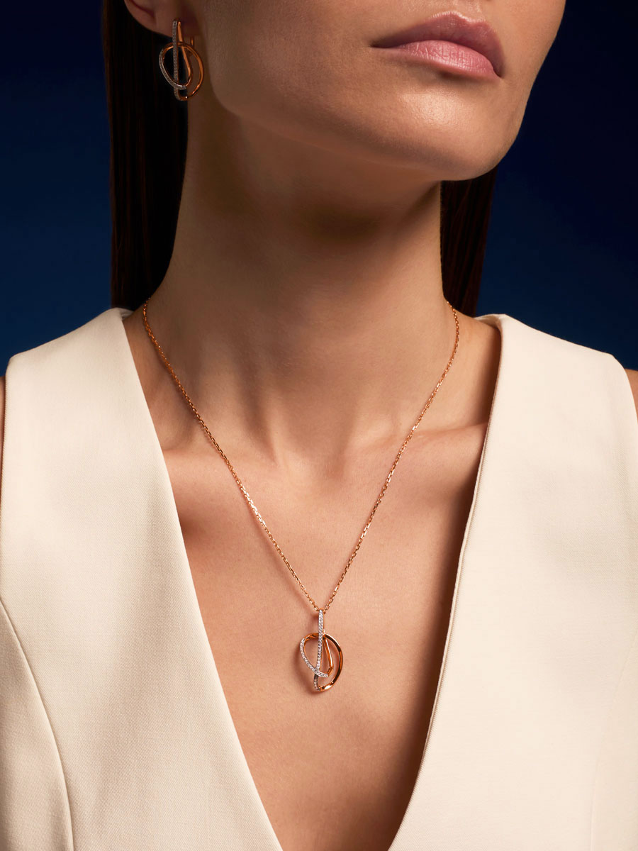 Подвеска золотая 585 с бриллиантами 