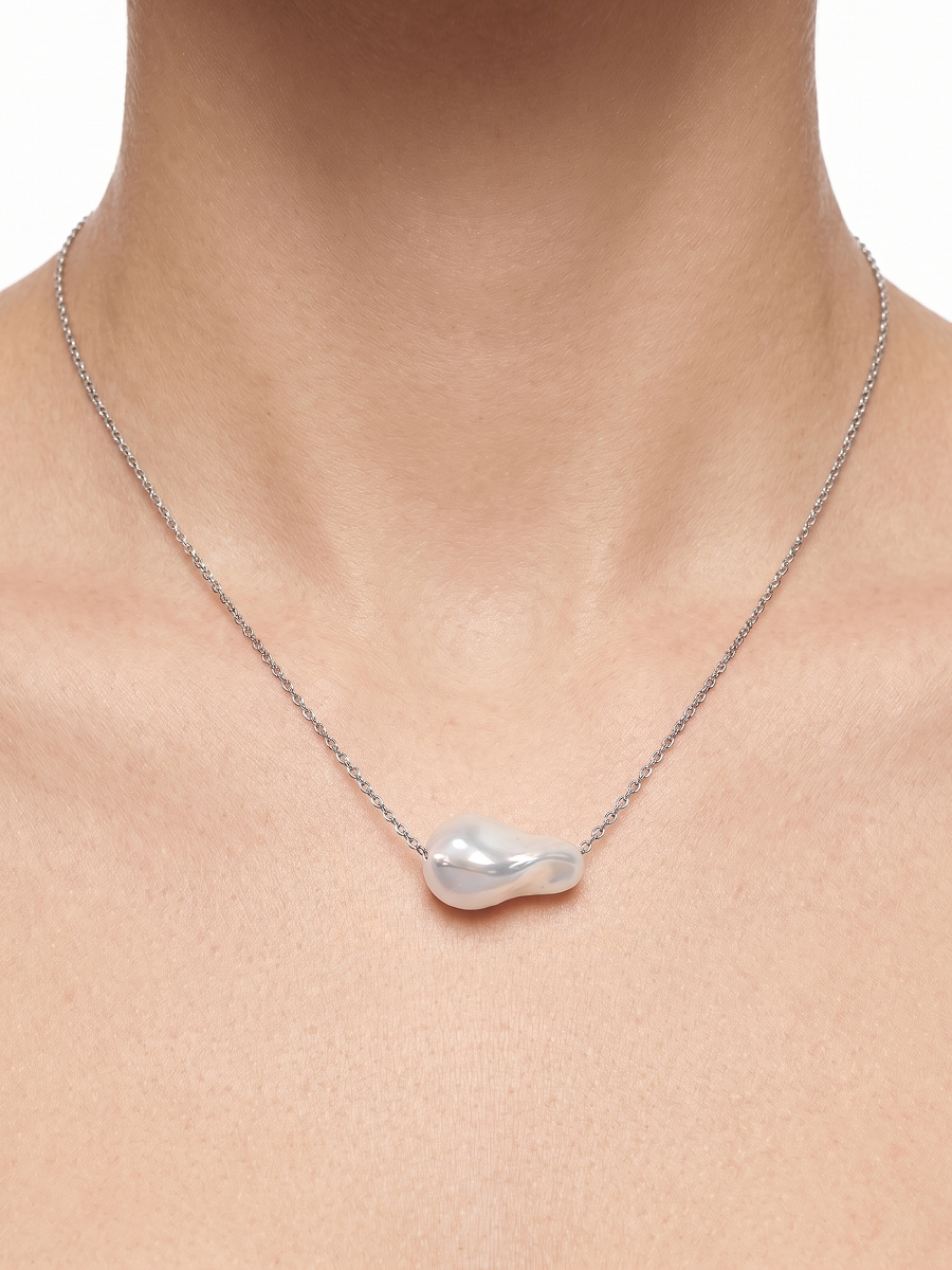 Колье из серебра 925 с жемчугом