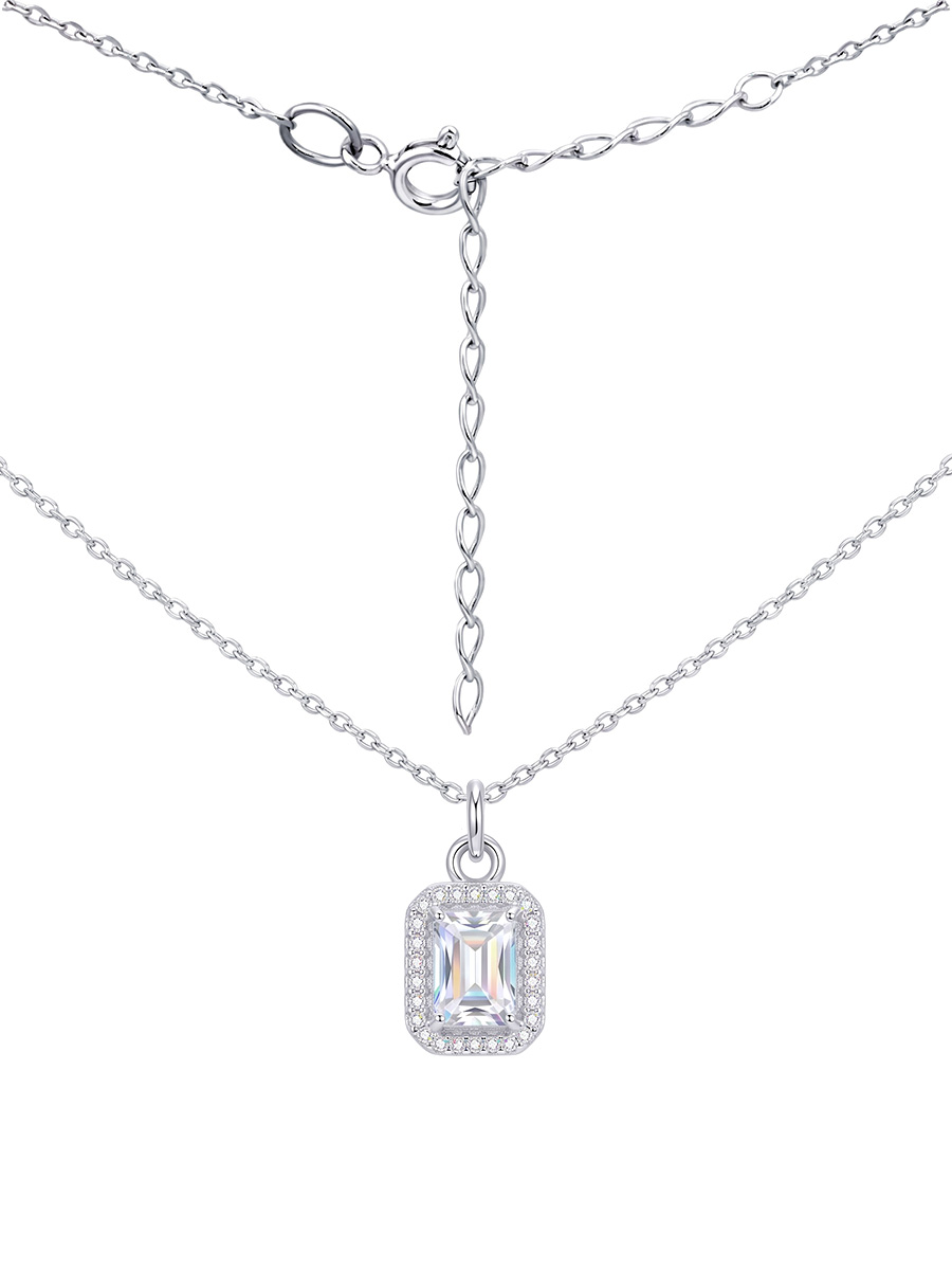 Колье серебряное 925 с фианитами