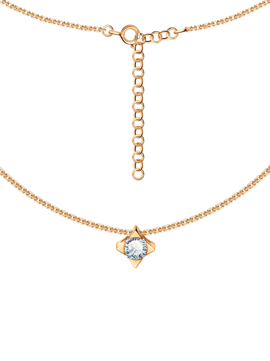 Колье золотое 585 с бриллиантом 