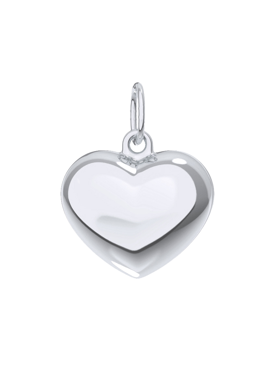 Подвеска сердце серебряная 925 
