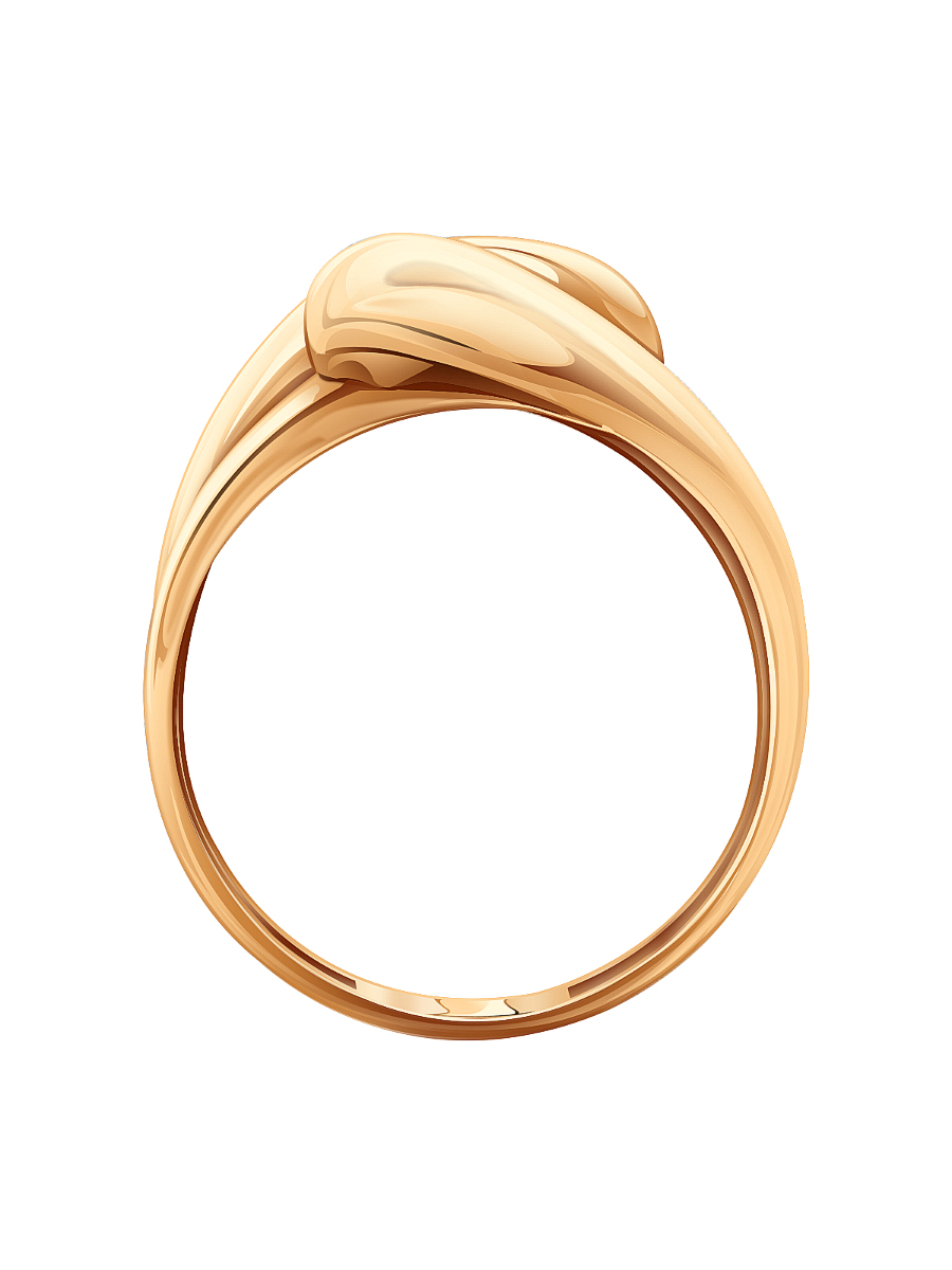 Кольцо сердце золотое 585 