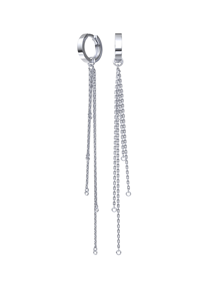 Серьги подвески серебряные 925 