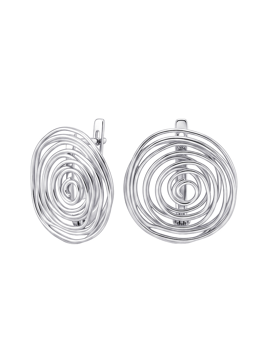 Серьги серебряные 925 без камней