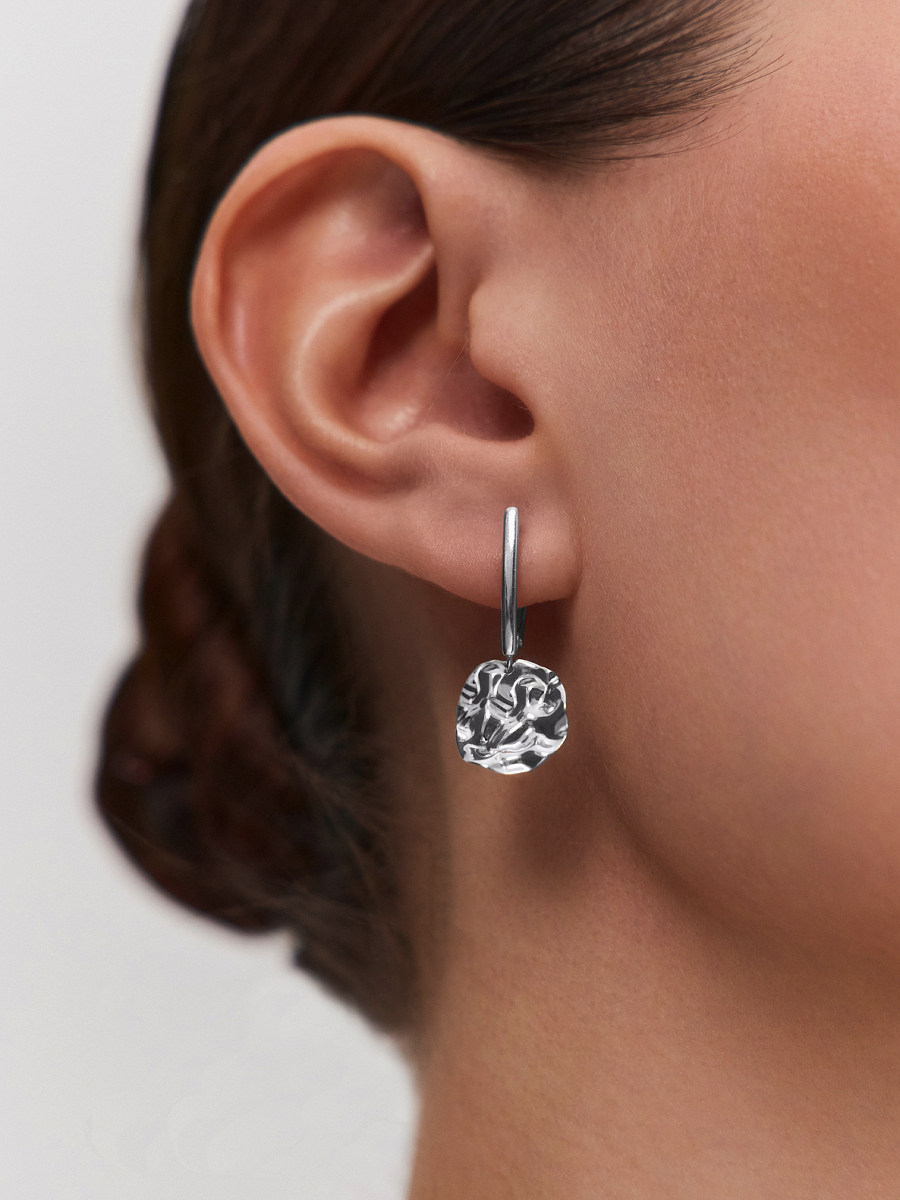 Серьги подвески серебряные 925