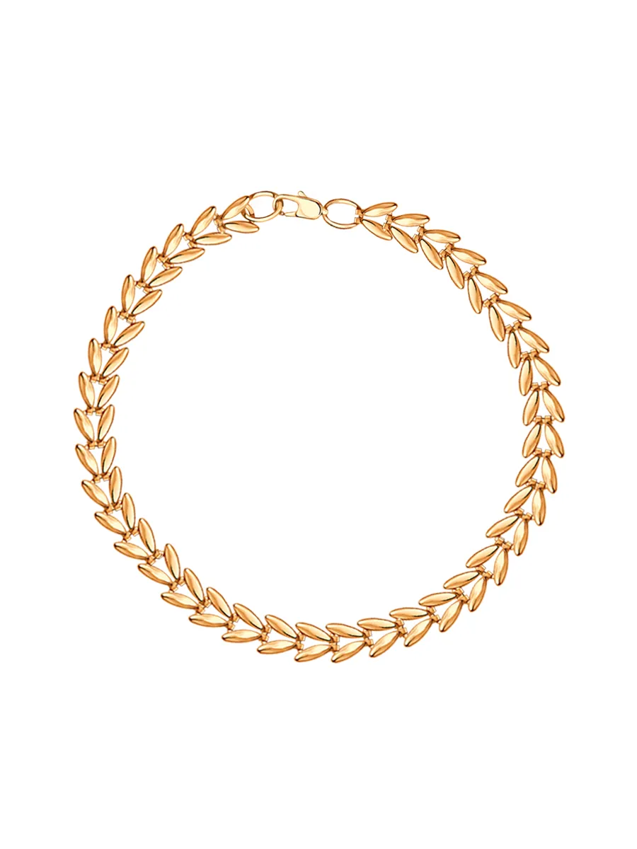 Браслет золотой 585 пробы 5 мм