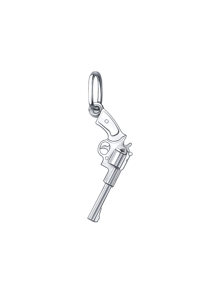 Подвеска револьвер серебряная 925 