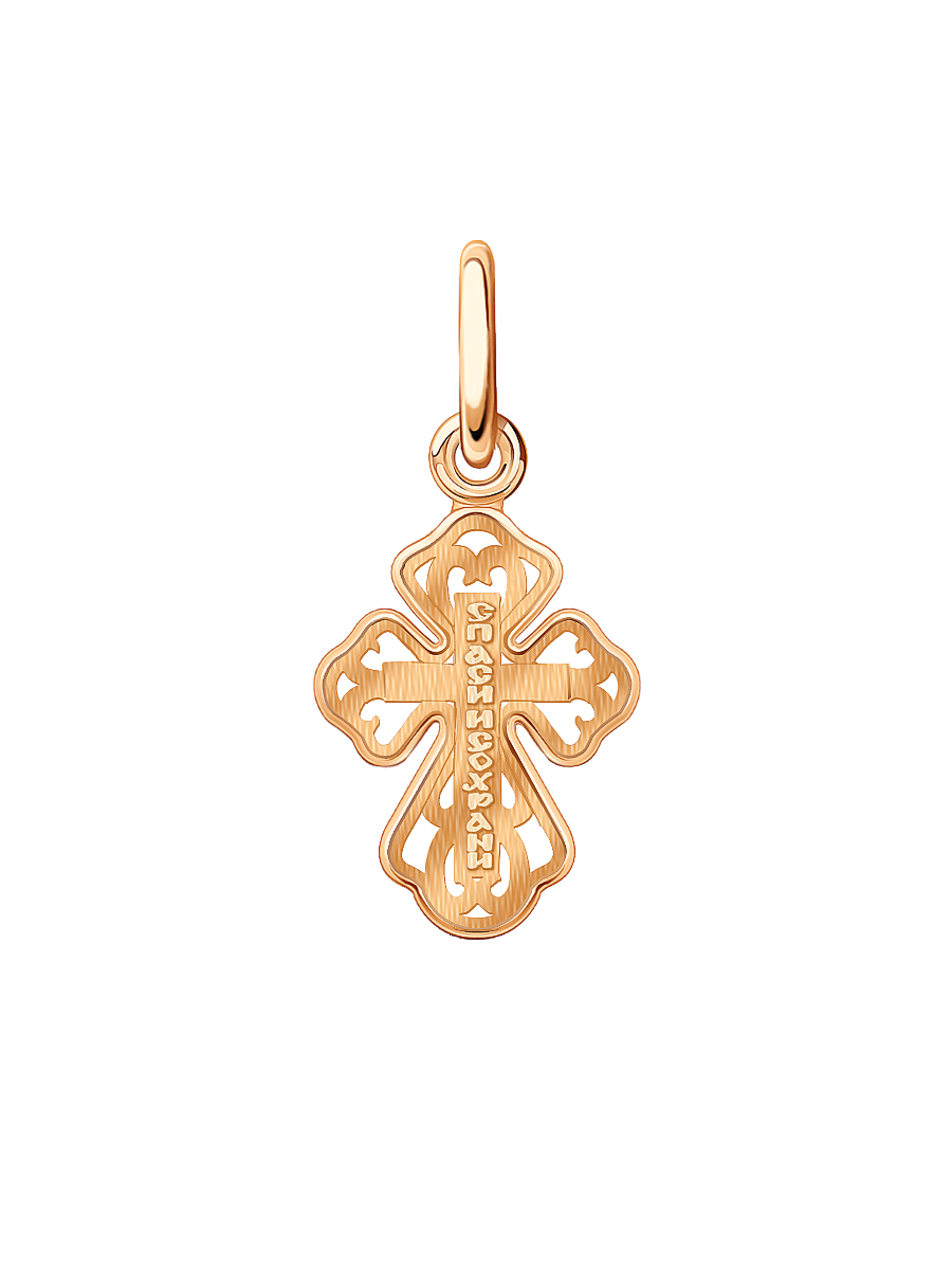 Крест православный золотой 585