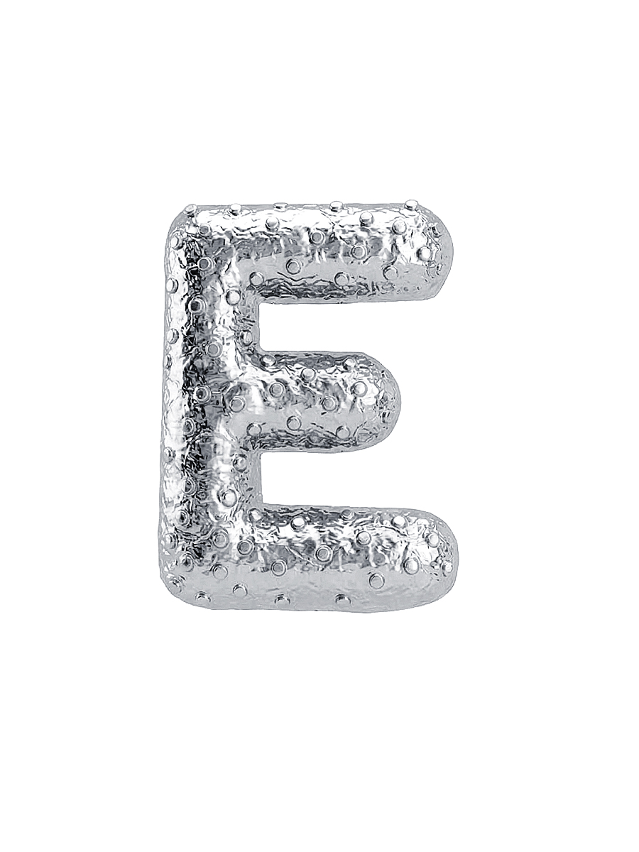 Подвеска серебряная 925 буква Е 