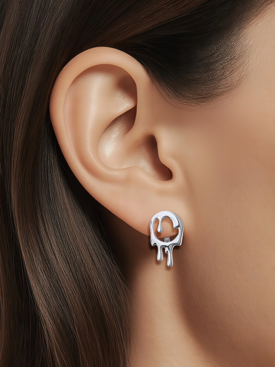 Серьги серебряные 925 без камней