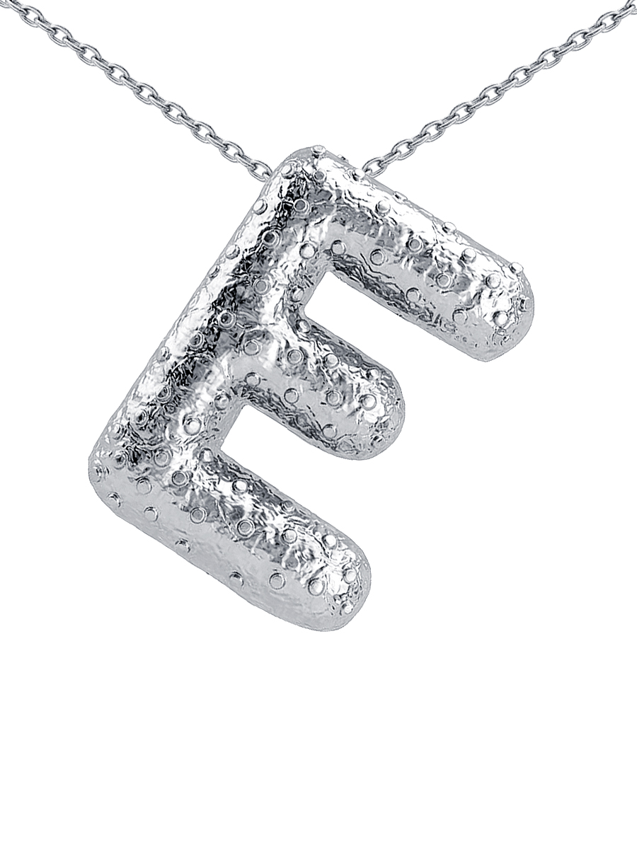 Подвеска серебряная 925 буква Е 