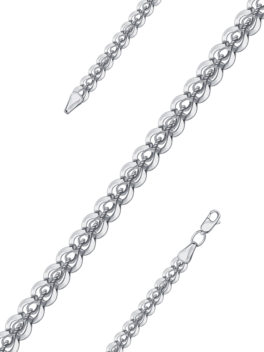 Браслет широкий из серебра 925 без камней