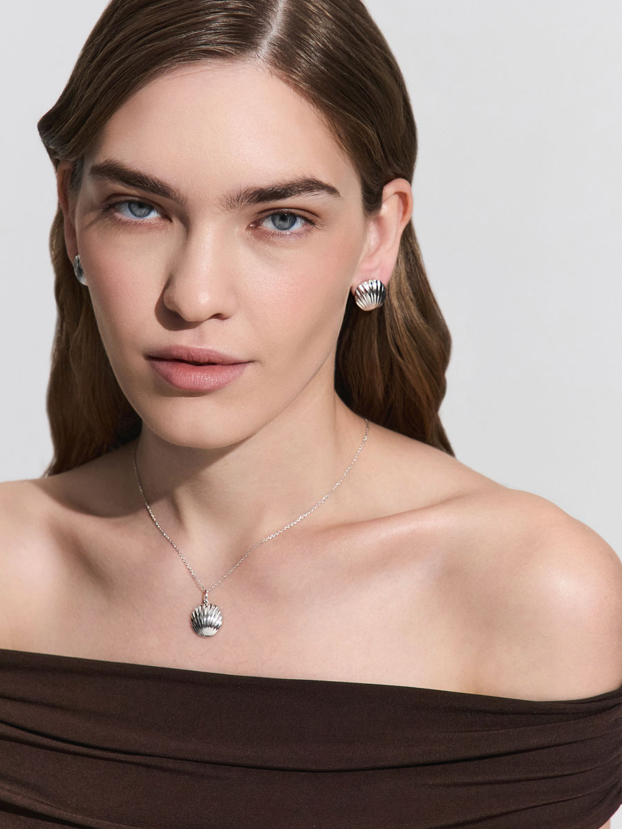 Подвеска серебряная 925 ракушка 