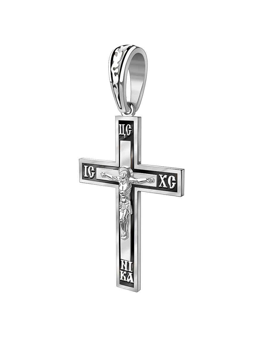 Крест мужской православный серебряный 925 нательный 