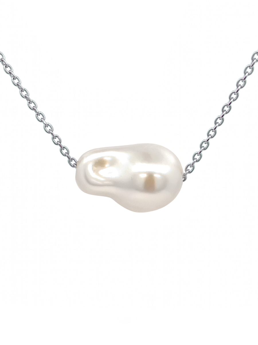 Колье из серебра 925 с жемчугом