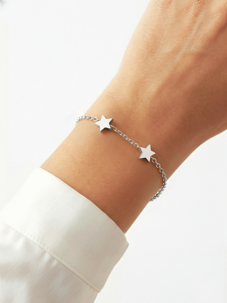 Браслет серебряный женский 925 цепочка без камней