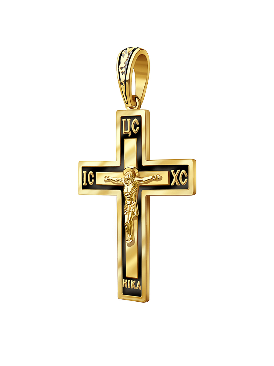 Крест мужской православный золотой 585 нательный 
