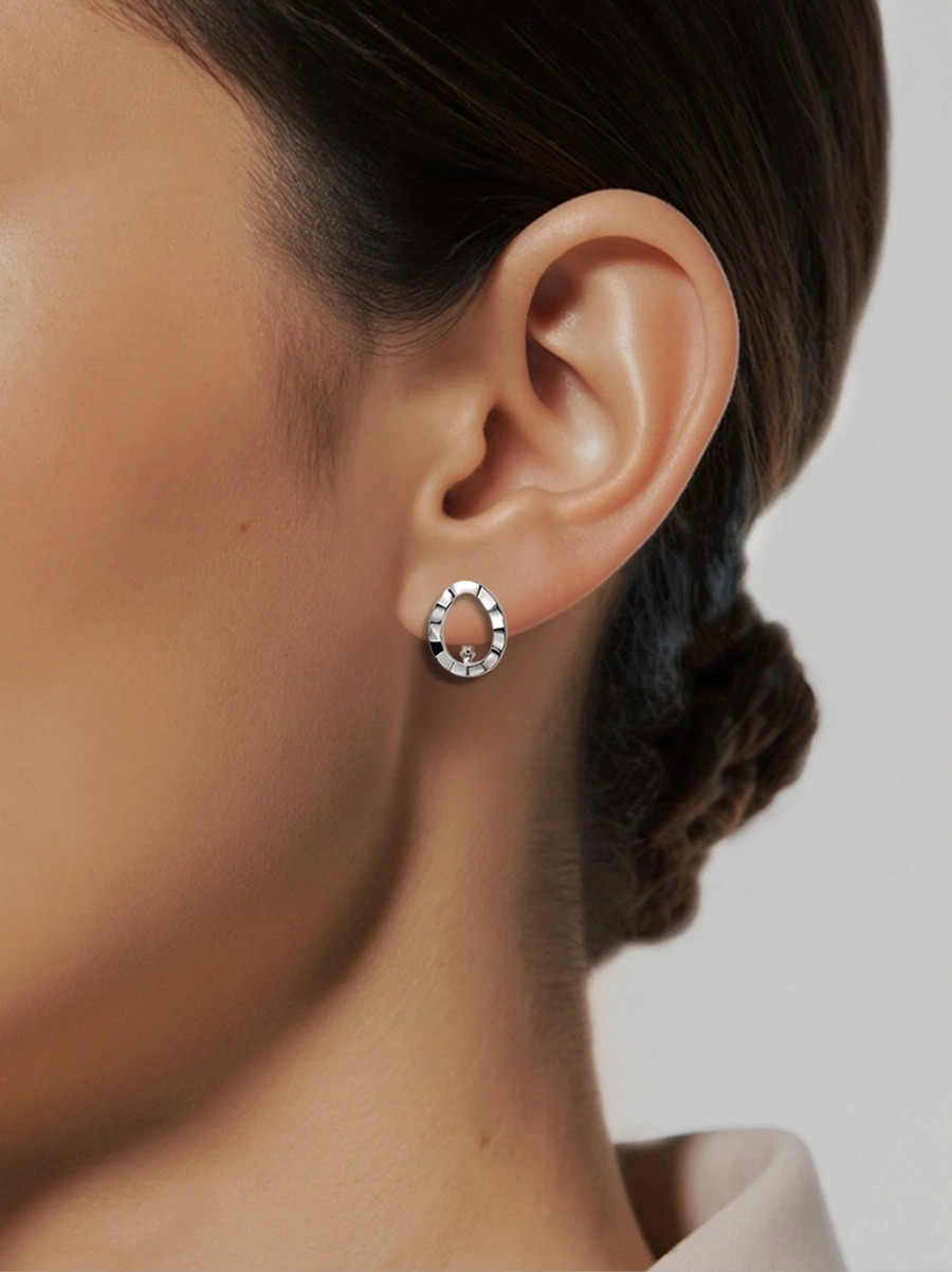 Серьги серебряные 925 без камней 