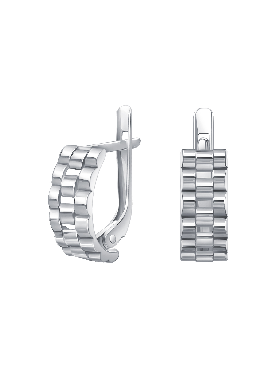 Серьги серебряные 925 без камней