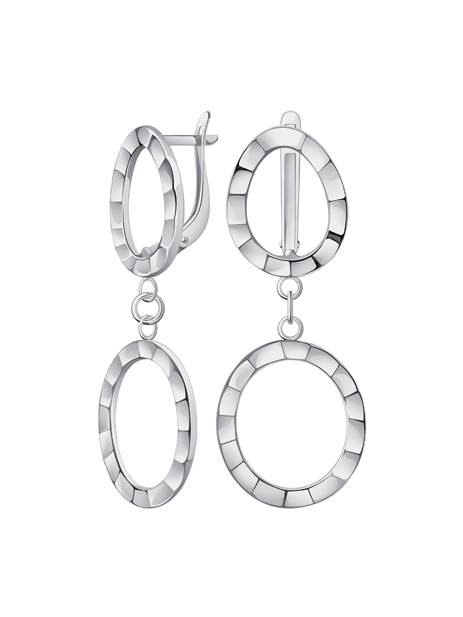 Серьги серебряные 925 без камней 