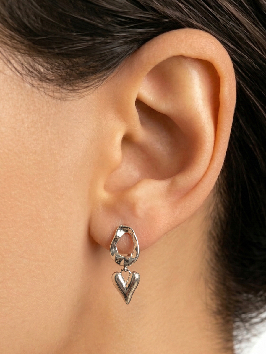 Серьги подвески серебряные 925