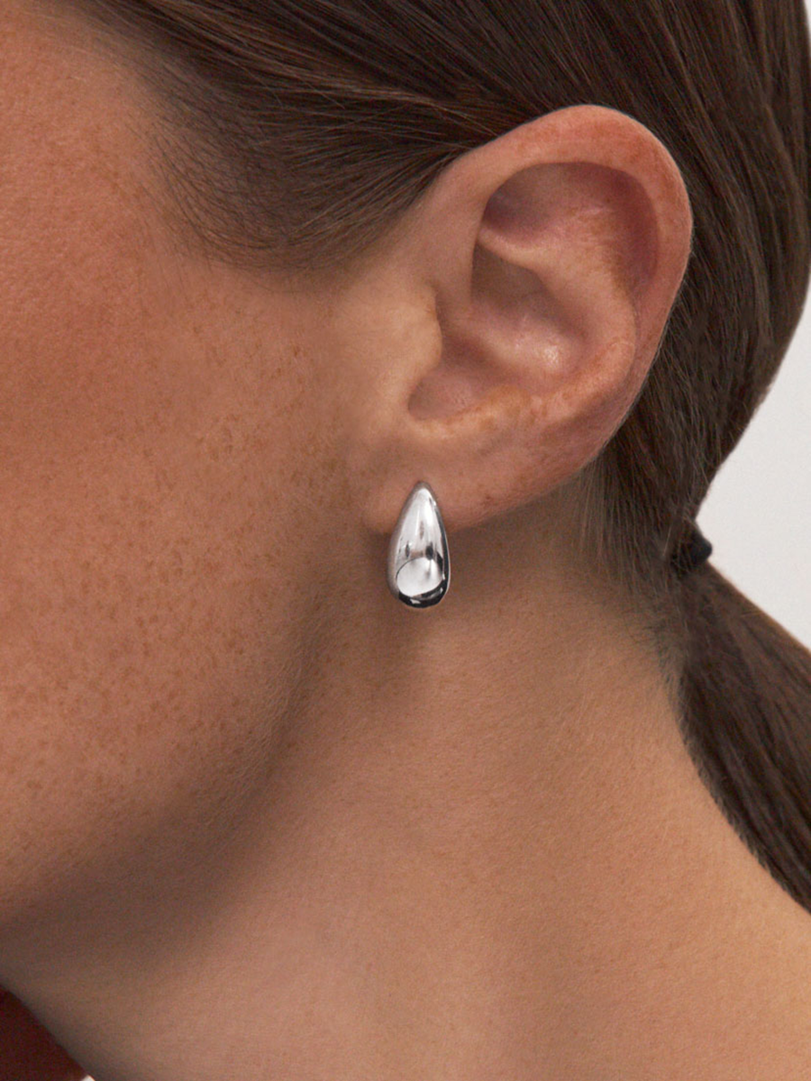 Серьги серебряные 925 капли 