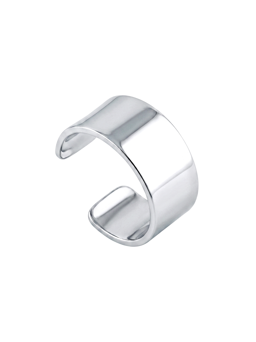 Серьга-каффа серебряная 925 