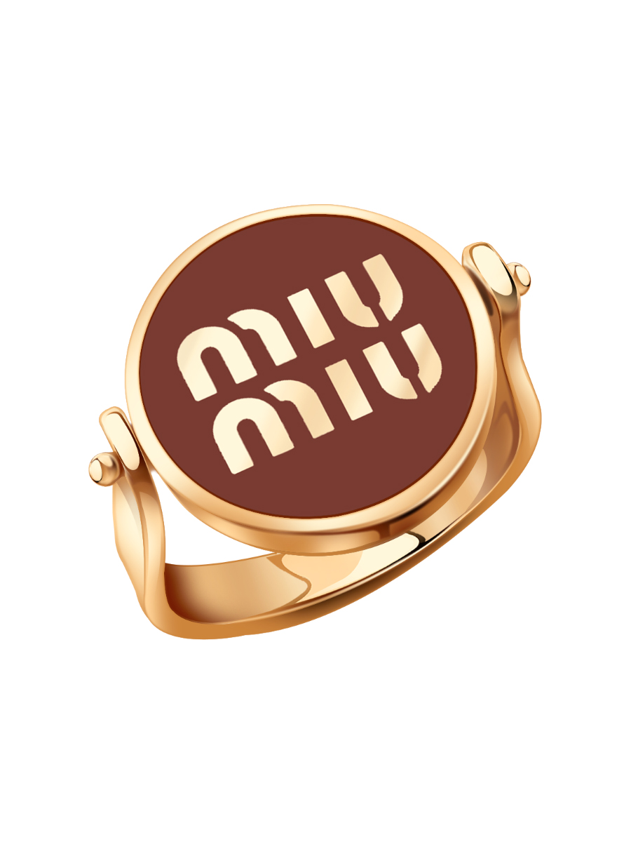 Кольцо золотое 585 с красной эмалью 