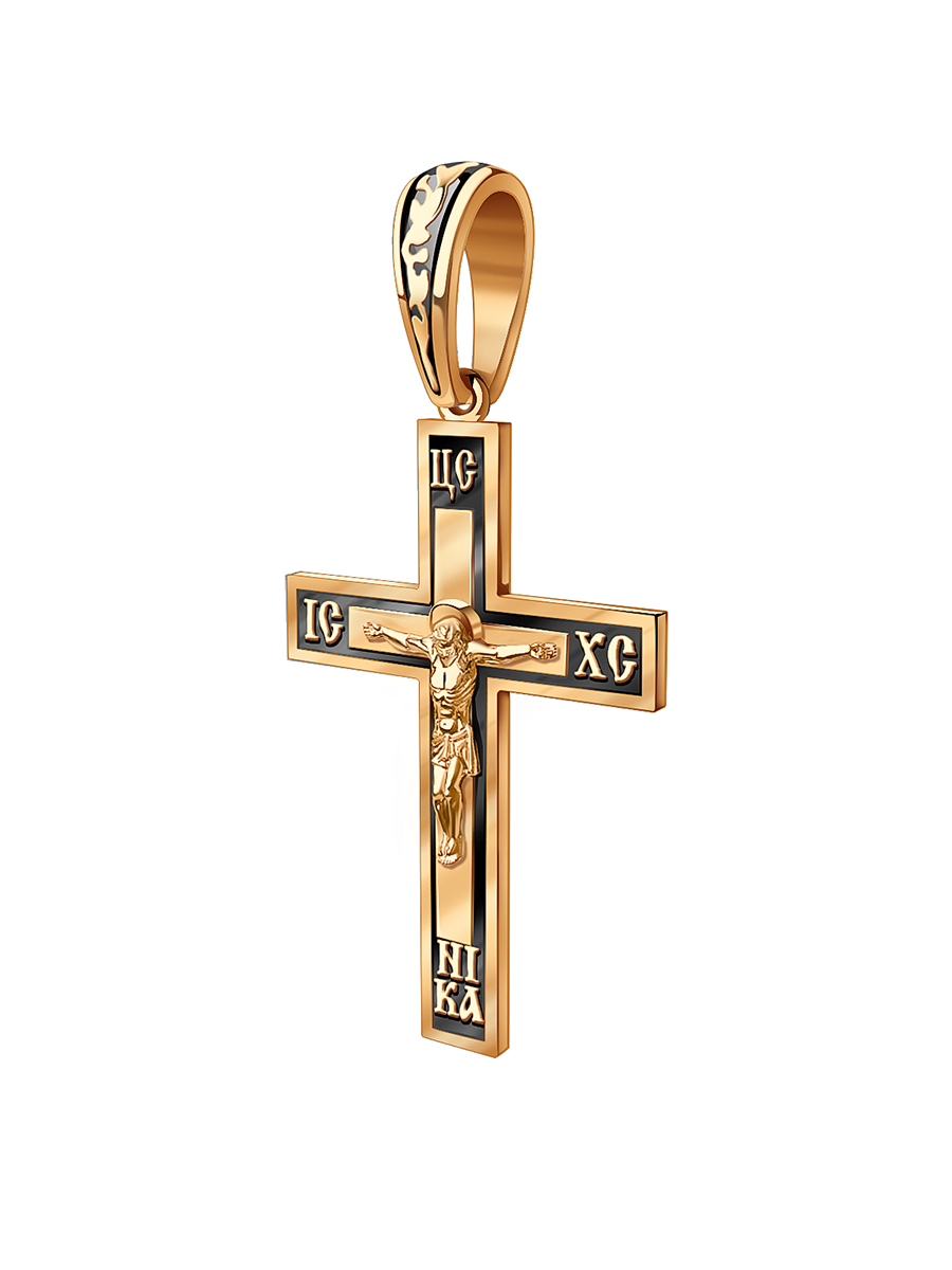 Крест мужской православный золотой 585  