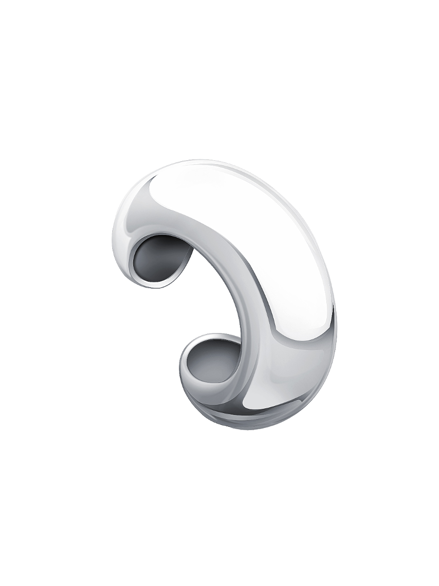 Серьга-каффа серебряная 925 