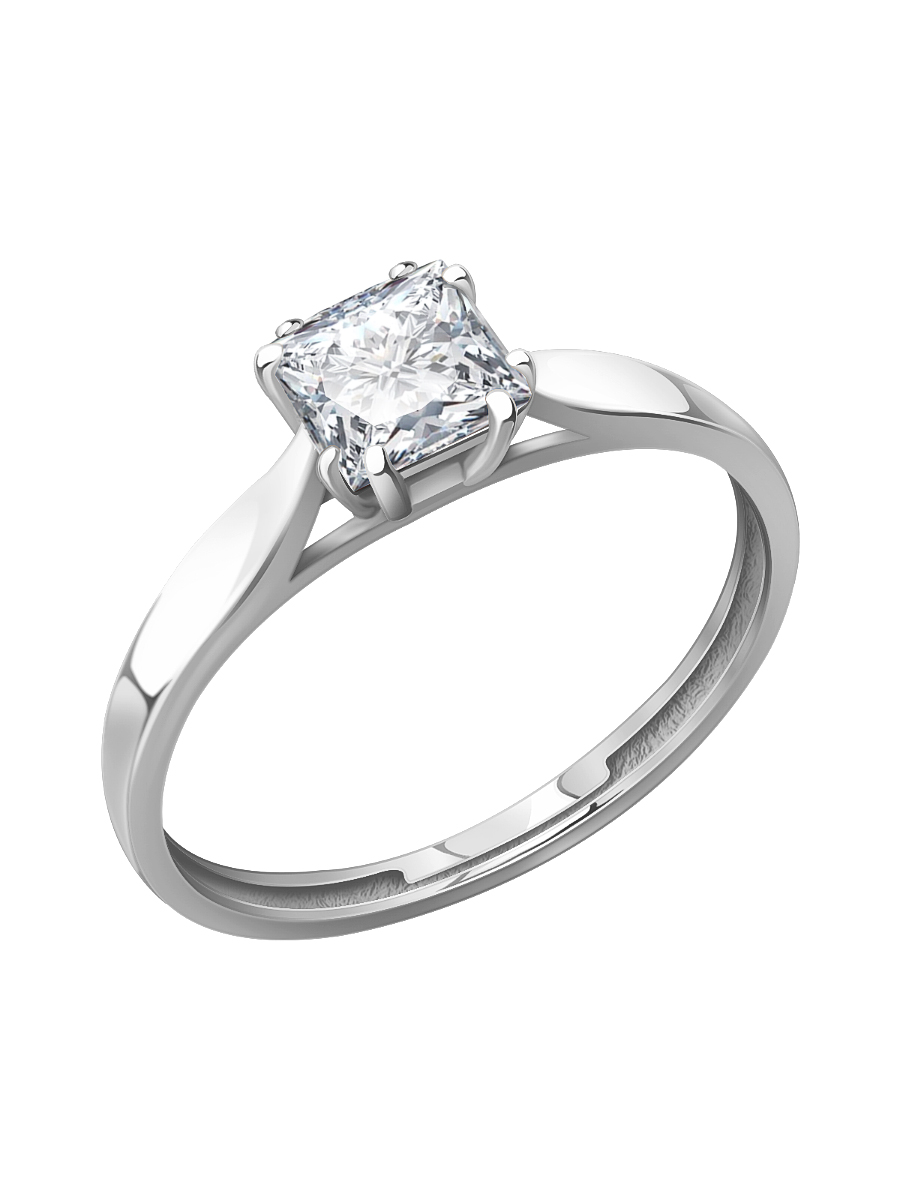 Кольцо серебряное 925 с фианитом  | 0101848-00775