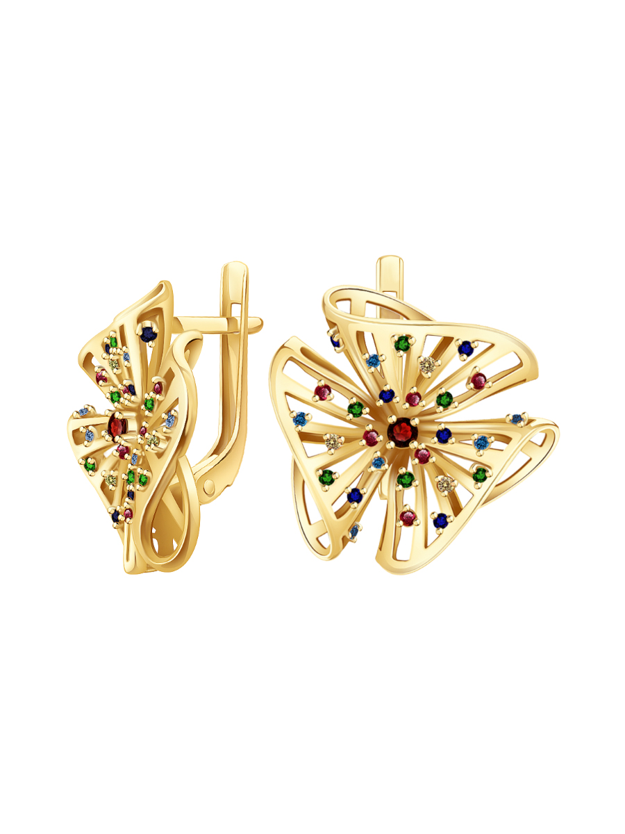 Серьги золотые 585  | 2101798М05711