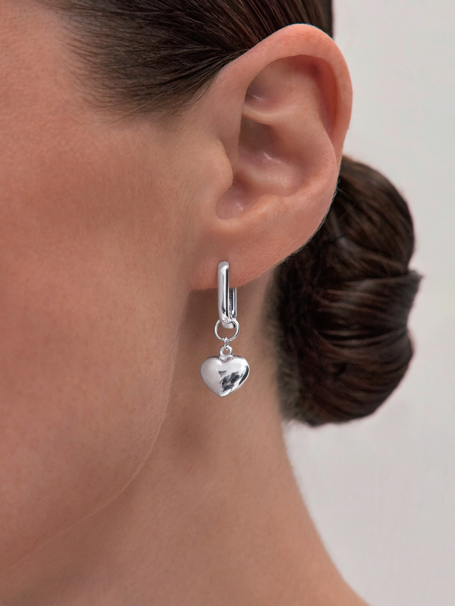 Серьги асимметрия из серебра 925 без камней | 0222037-00245