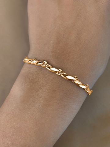 Браслет золотой 585 пробы 4,5 мм