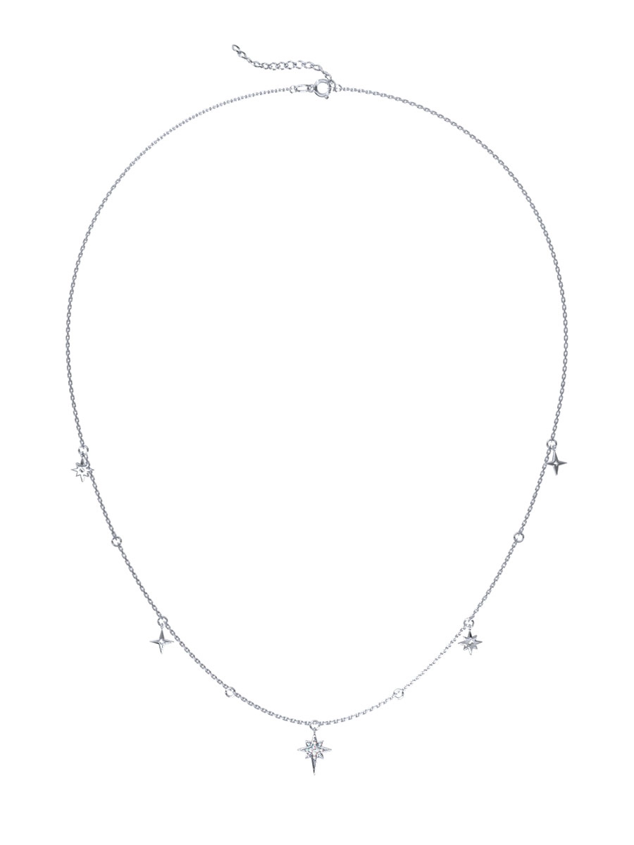 Колье из серебра 925 с фианитами | 3121640-00775