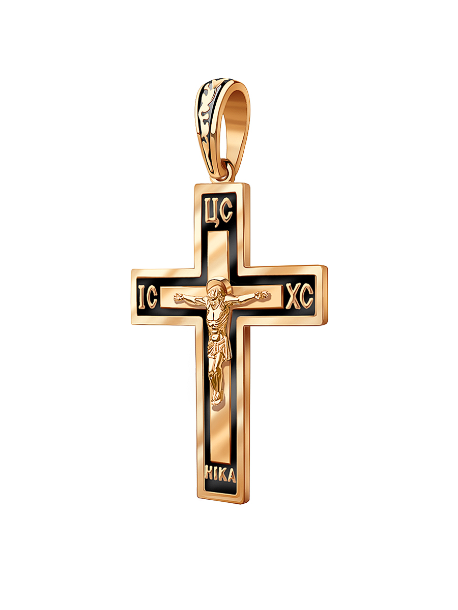 Крест мужской православный золотой 585 нательный  | 0800187-00870