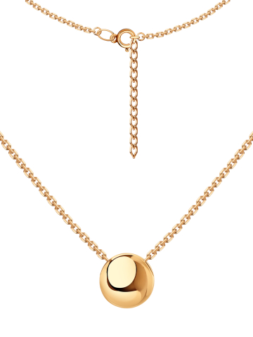 Колье золотое 585 подвеска без камней 