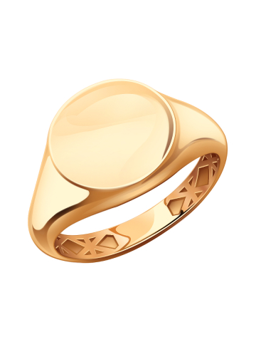 Золотая печатка 585 без камней